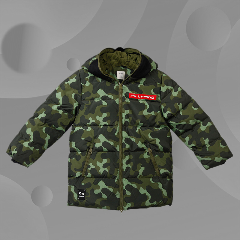 Li Ning Comfort Child Clothing 2019 Winter Thickened Down Wear of Men's Ottman Glasses Suit YYMP041