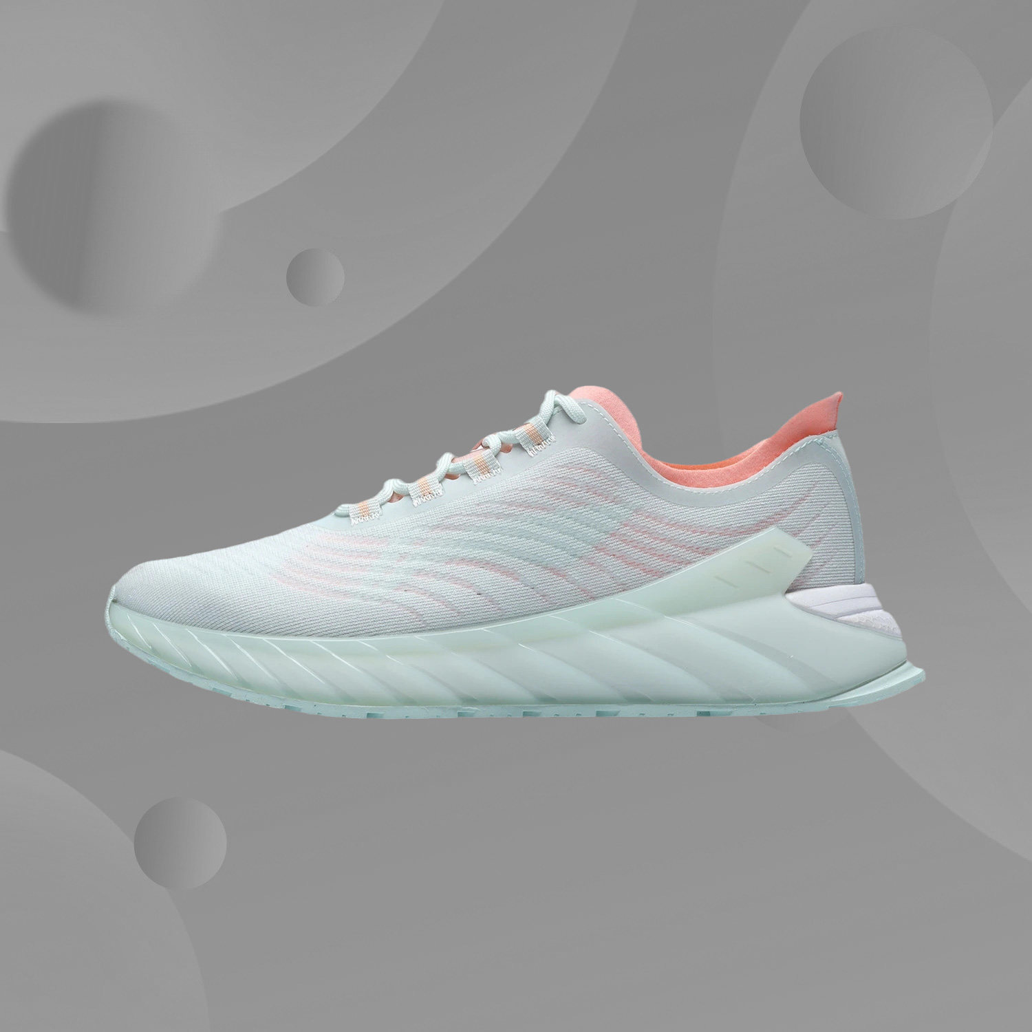 Li Ning sports fashion light breathable mesh jelly comfortable women's rebound shock absorbing running shoes ARHR066