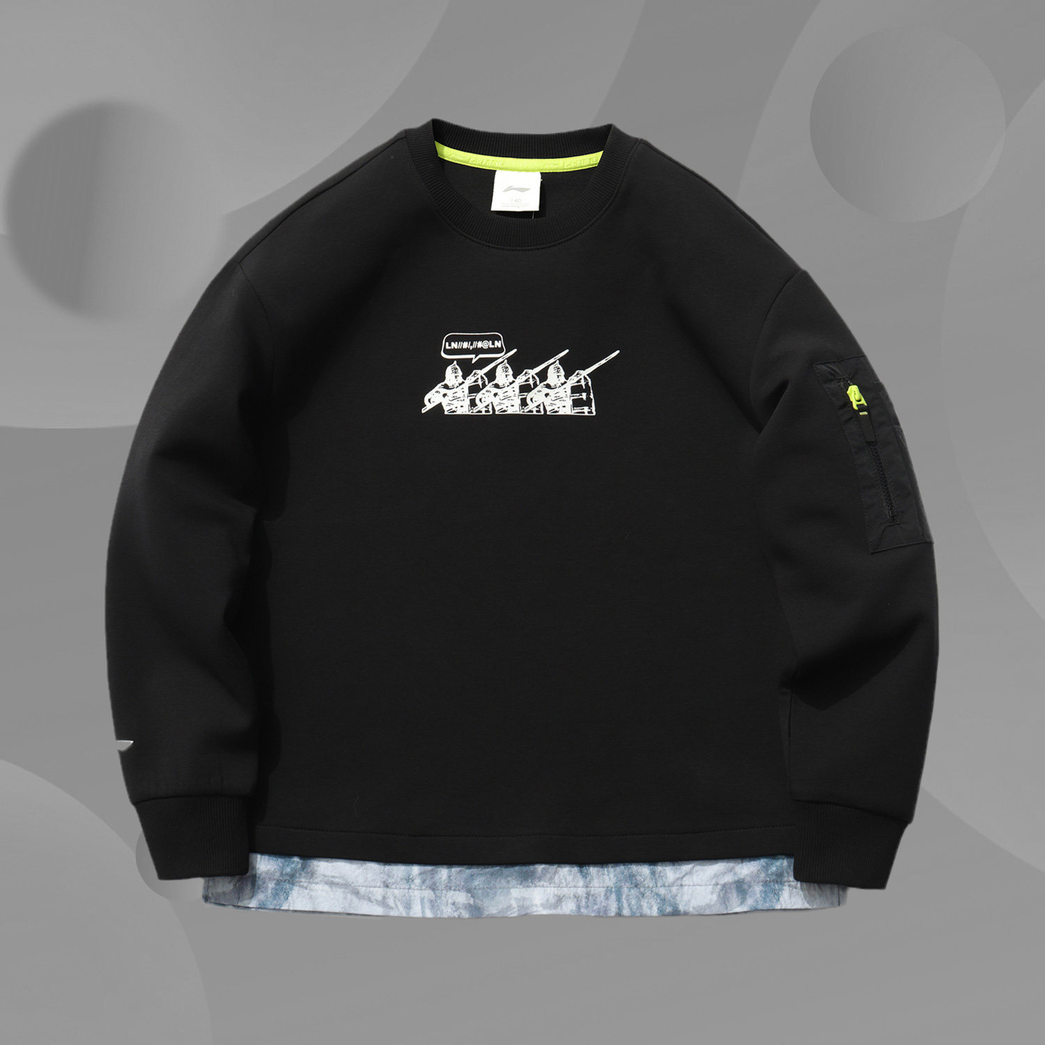 Li Ning Boys' Wear 2021 New Boys' Sports Life Series Comfortable Turtleneck Casual Jacket YWDR095