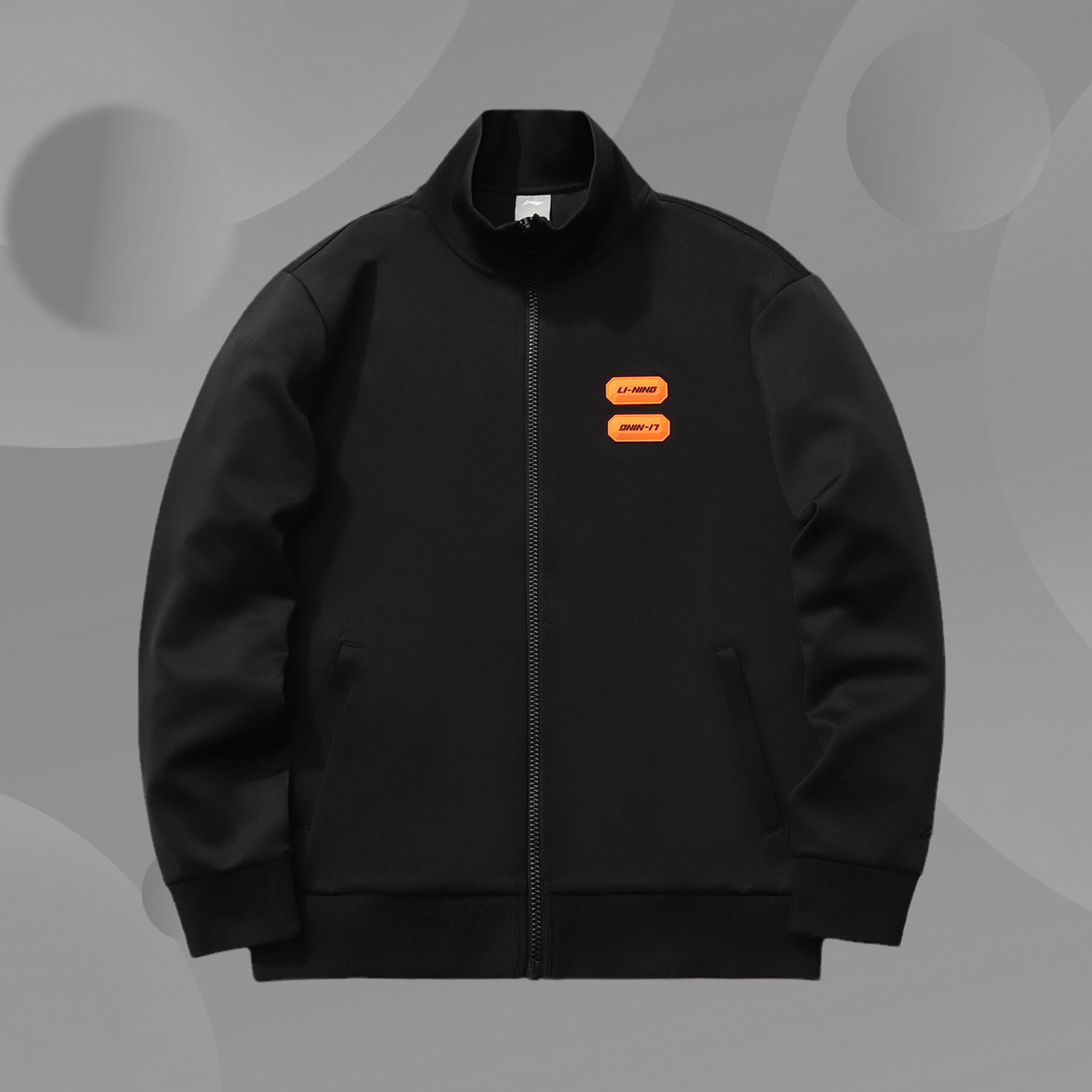 Li Ning men 21 new sports fashion series cardigan long sleeve jacket collar sportswear AWDR583