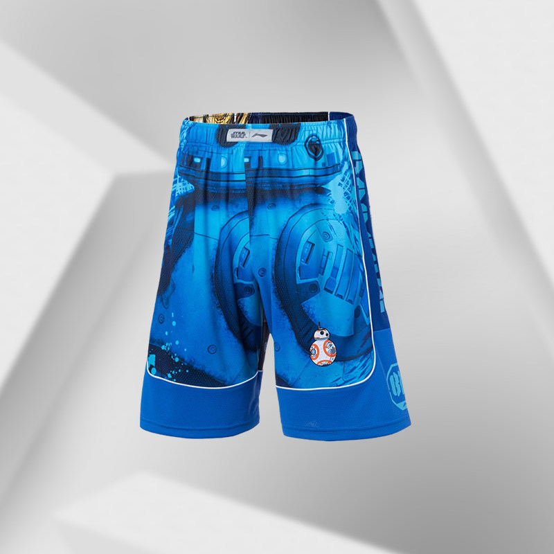 Li Ning shorts Star Wars joint basketball match pants men's new loose breathable motion AAPQ241
