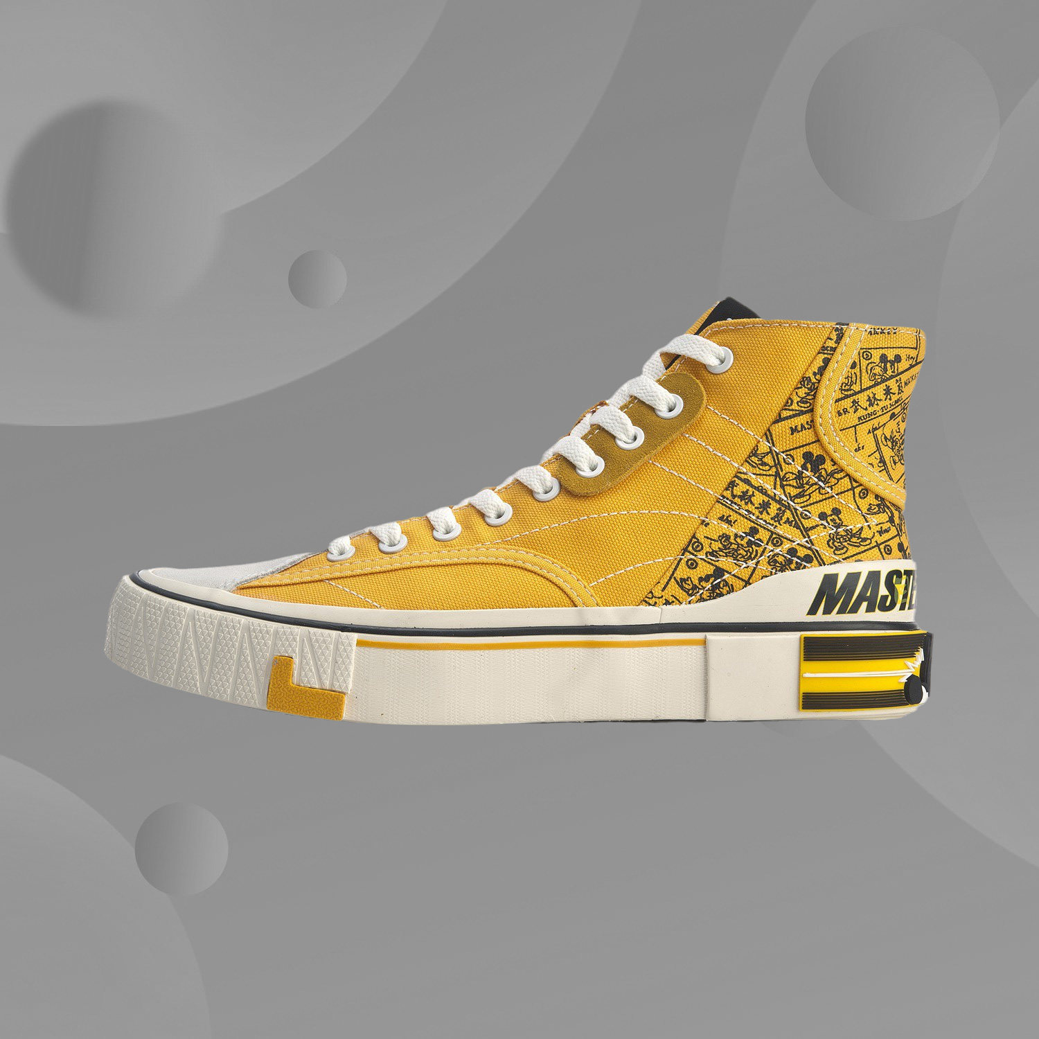 Li Ning men's shoes canvas shoes 2020 summer new sports shoes printed board shoes casual shoes AGCQ165