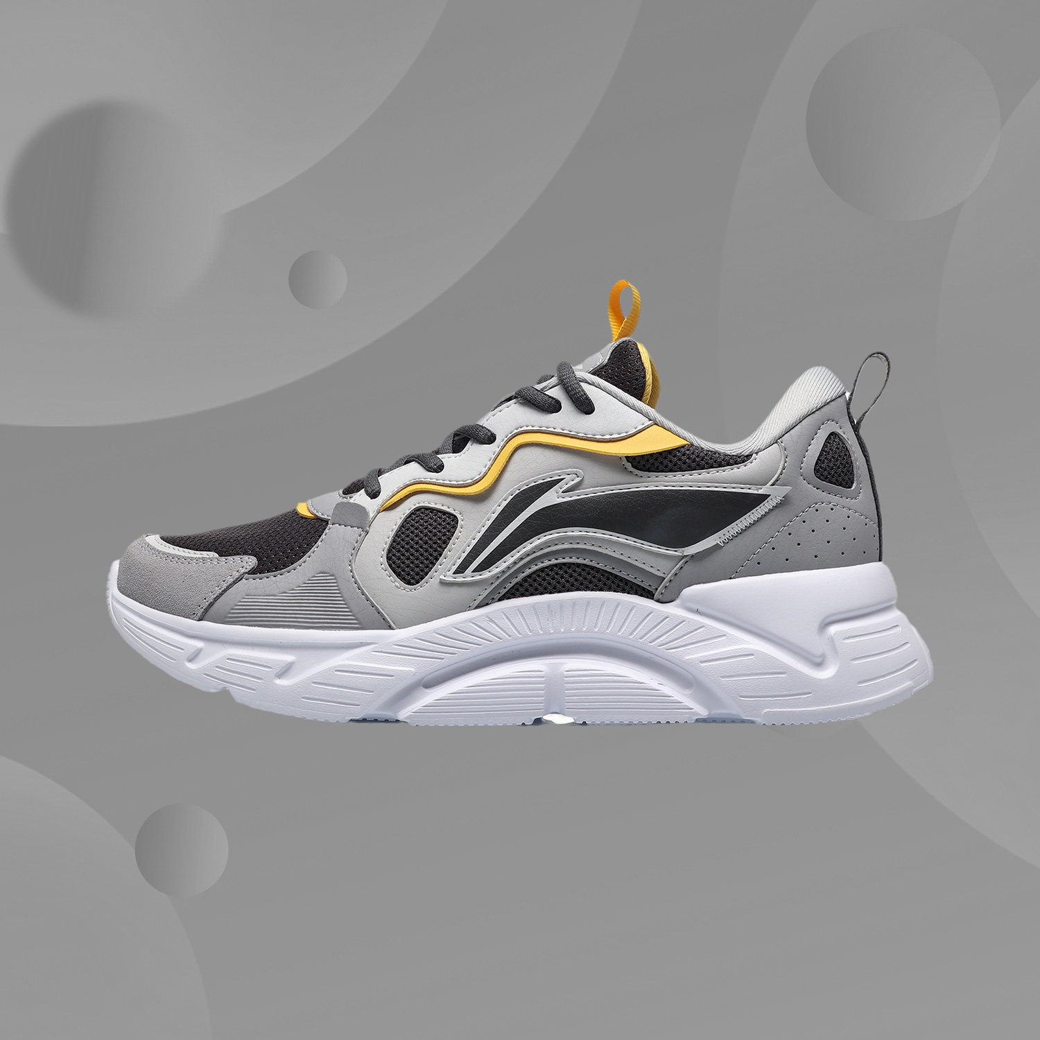 Li Ning sports fashion, comfort, light and breathable cushioning rebound trend men's light running shoes ARLQ041