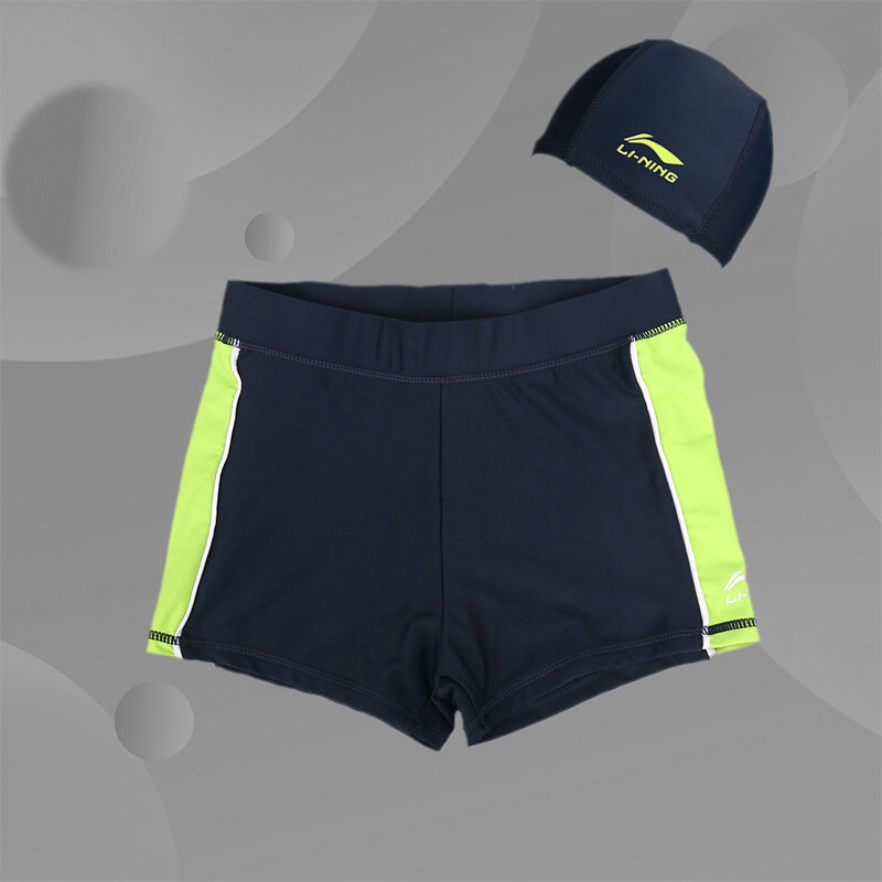 Li Ning Fashion Children Clothing Children Swimsuit Summer Boy Swimming Pants Fluorescent Fruits Green Sailor Blue YSSP001