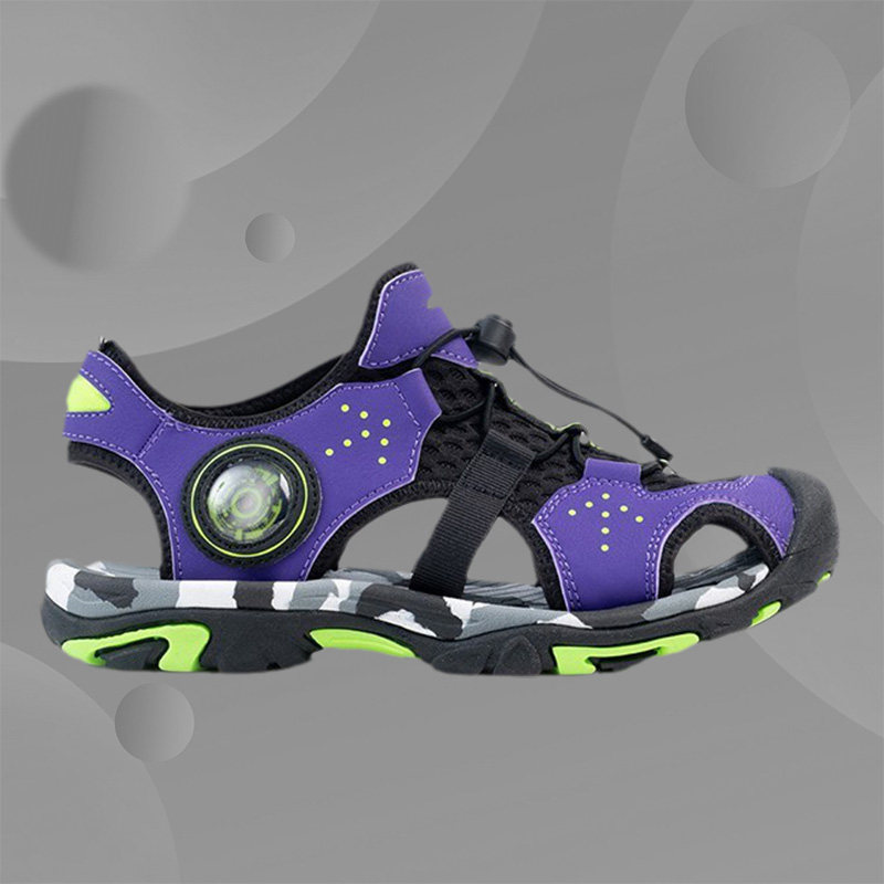 Anpedboy Shoes 2021 New Sand Beach Shoes Boys Shoes Summer Baotou Sandals Sandals Wind Fire Wheel Telescopic Buckle 312026953