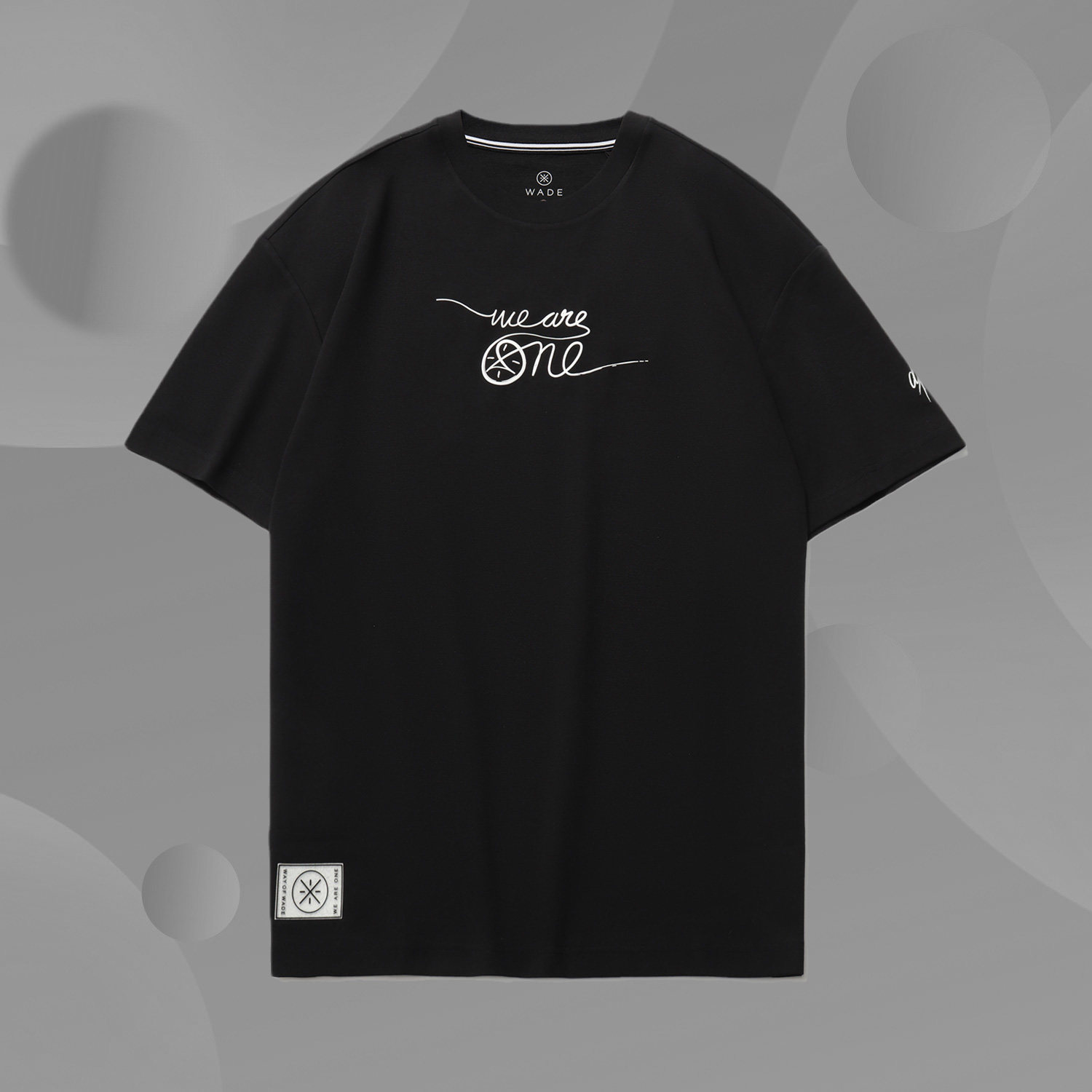 Li Ning Men's Sports Summer Crewneck Short Sleeve T-shirt Wade Artist Crewneck Loose T-Shirt AHSR573