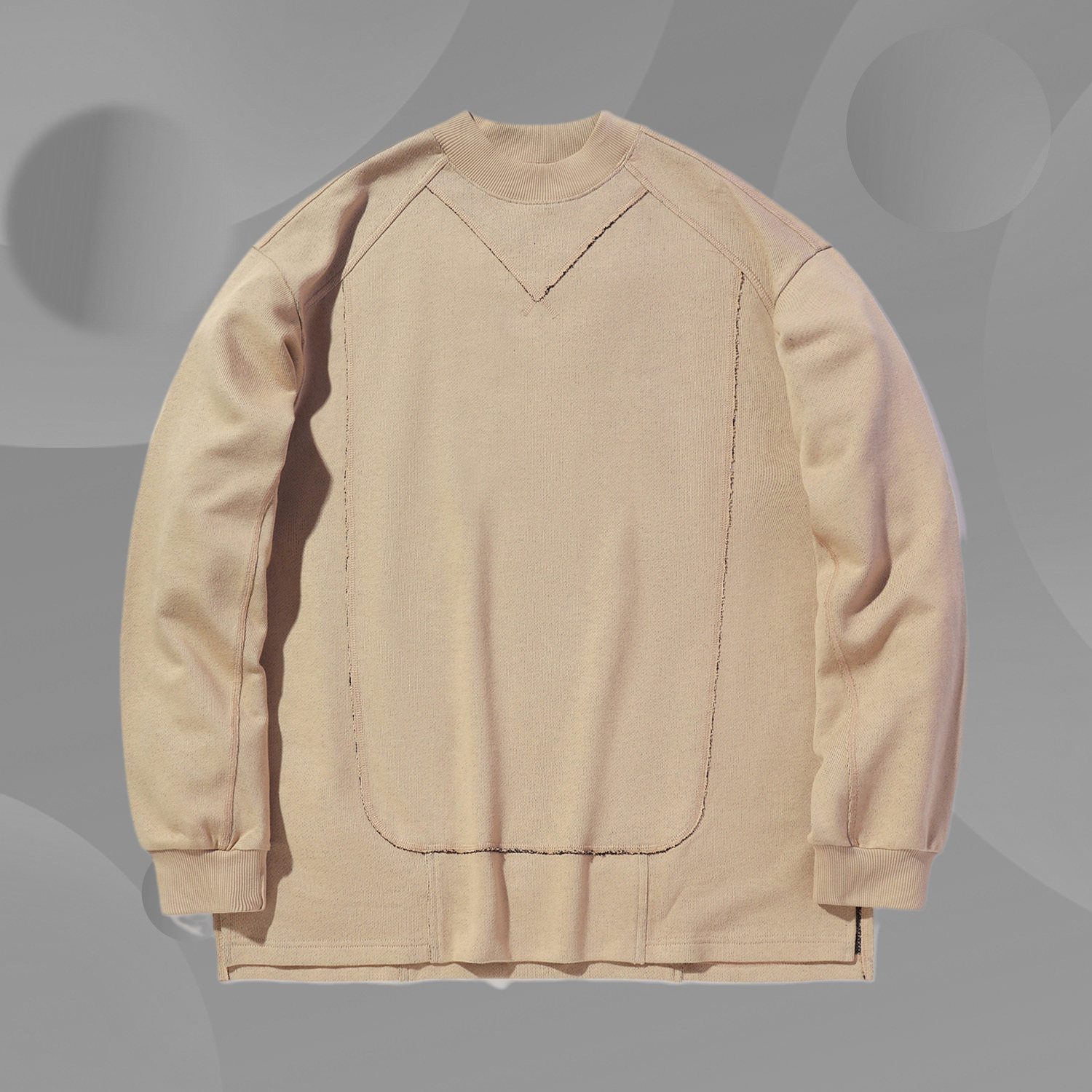 Paris Fashion Week Li Ning X Jackie Chan Kung Fu Series 2020 Spring/Summer Men's Turtleneck Casual Top AWDQ357