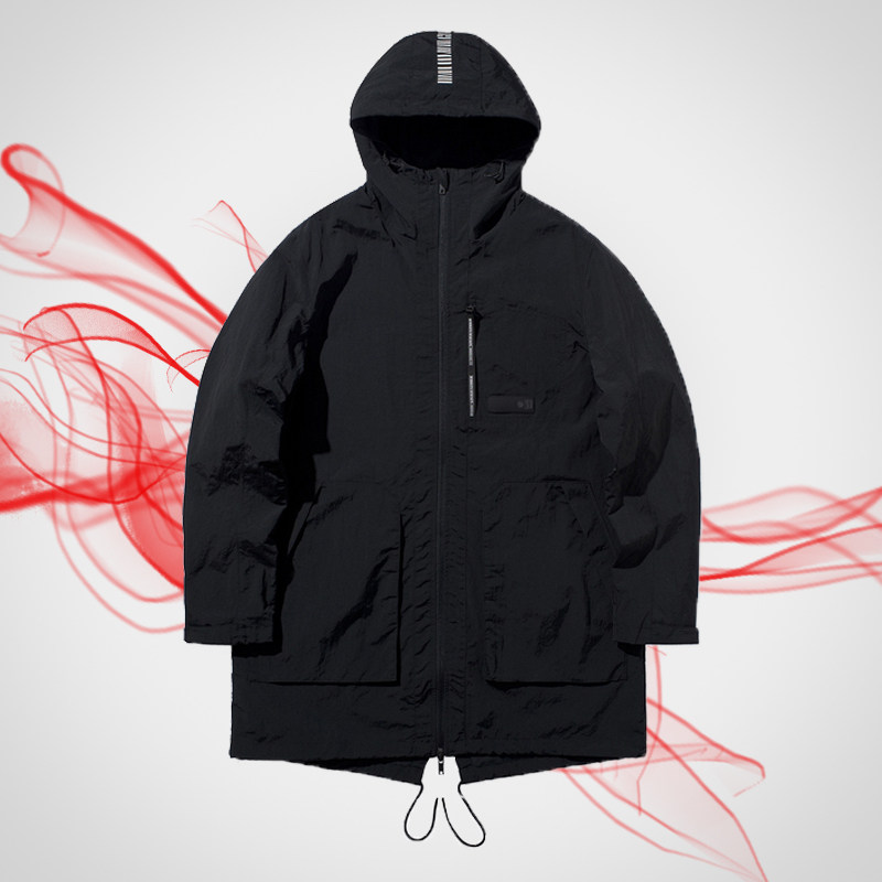 Li Ning Windbreaker Men's Sports Fashion 2020 Spring and Autumn Mid-length Basketball Windproof Cardigan Hooded Jacket Jacket AFDQ013