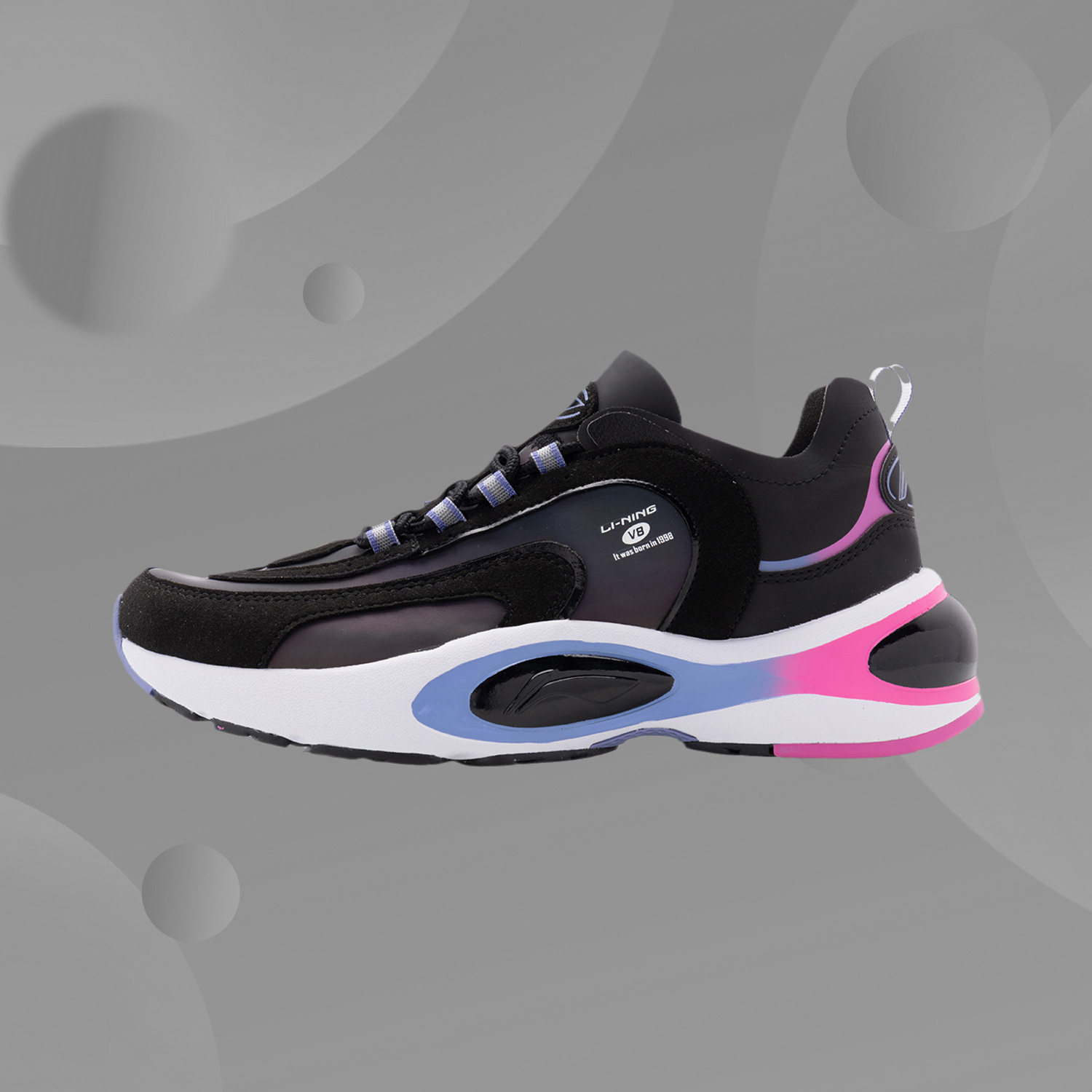 Li ning fashion series classic wear-resistant running shoes women's shoes shock absorption breathable comfortable sports shoes ARHQ094