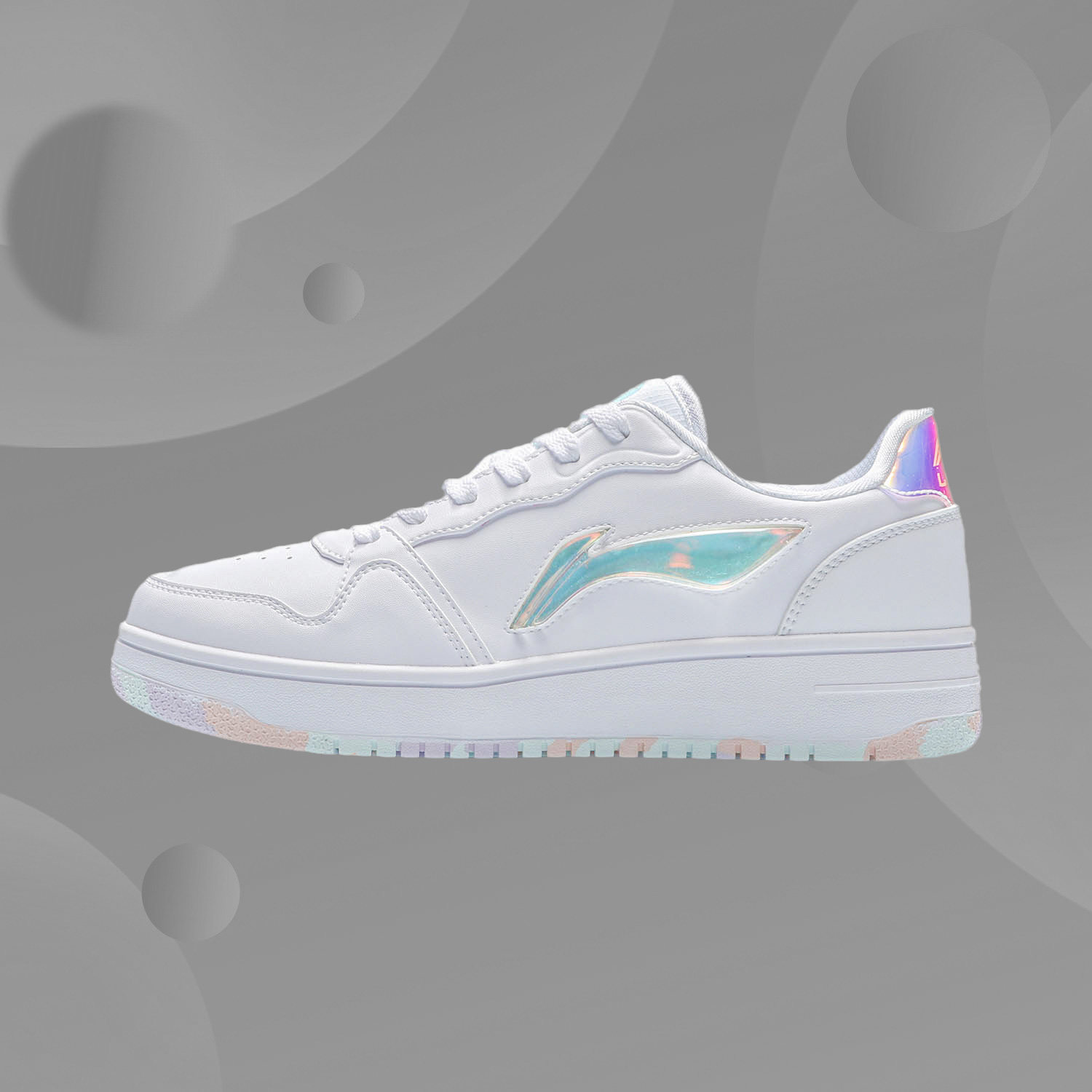 Li Ning casual shoes women's casual board shoes classic fashion small white shoes low top sneakers AGCR342