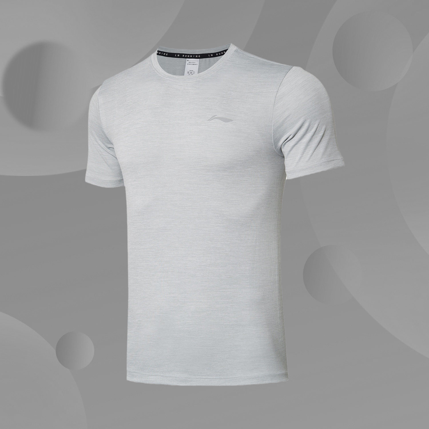 Li Ning Summer New Pine Running series Men's reflective speed dry cool short sleeve T-shirt ATSR257