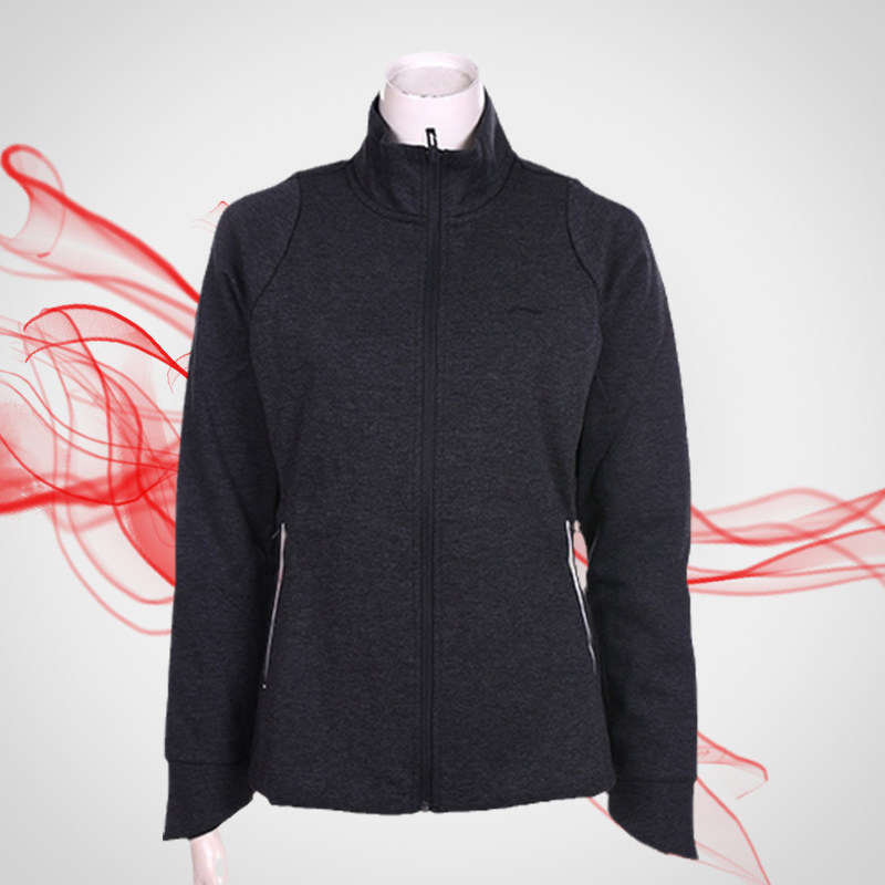 Li Ning girl sweater spring and autumn sweater thick cotton T coat coat coat AWDN268