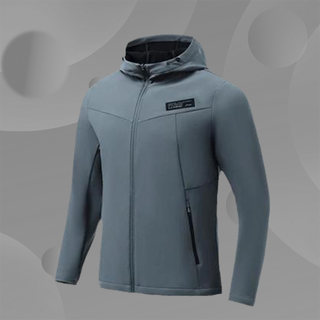 Li ning windbreaker men's new winter fitness plus velvet windproof warm casual sports jacket afdr513