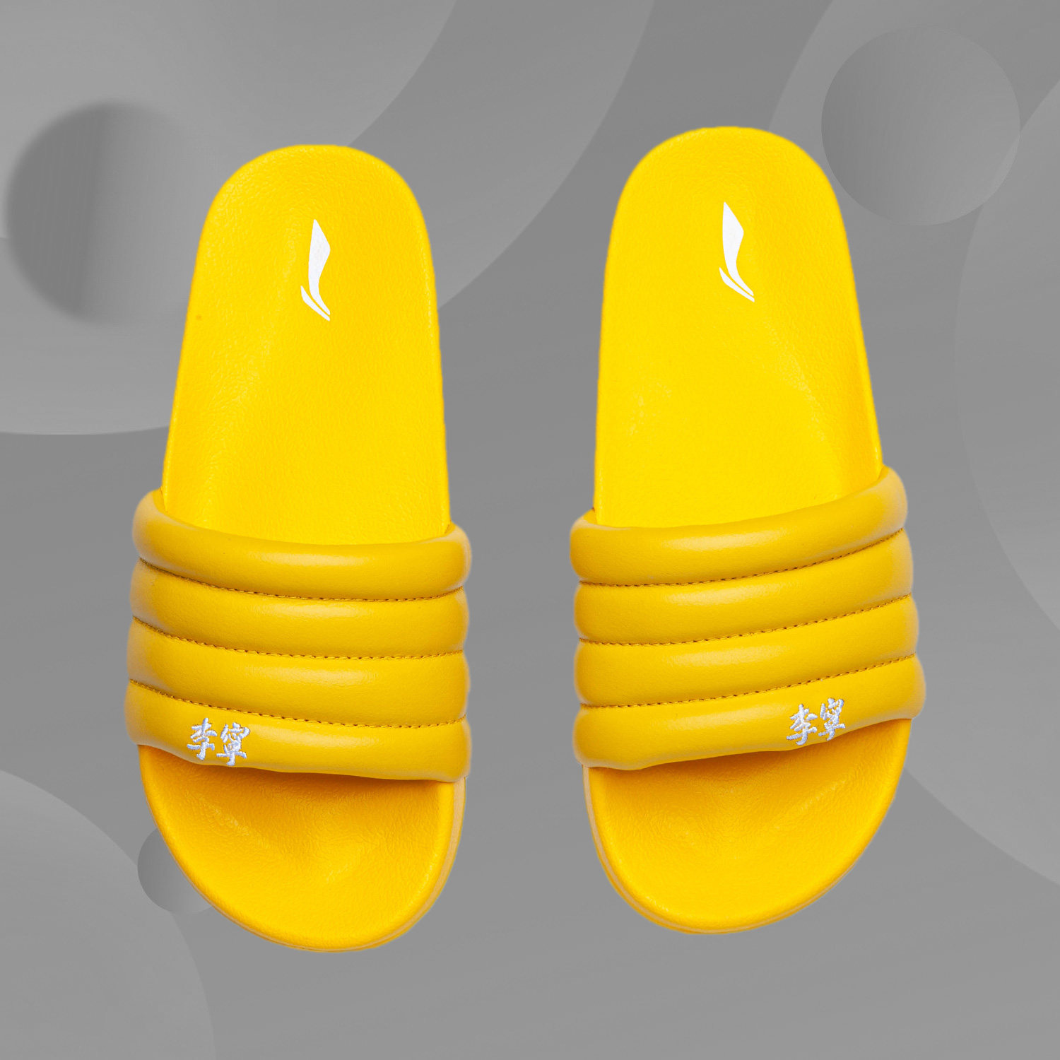 Li Ning Men's Shoes Women's Shoes Paris Fashion Week BubbleSlide Leather Sports Sandals Slippers ABTQ004