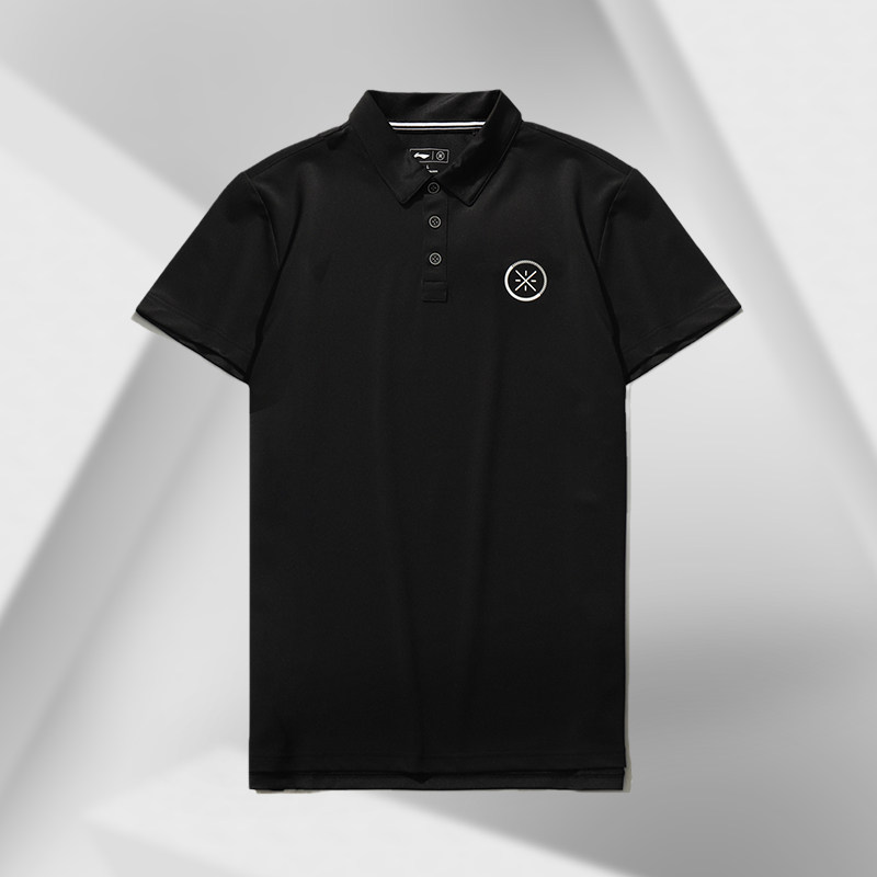 Li Ning Wade series men's cool and comfortable short sleeve T-shirt POLO shirt 2021 summer new APLR023