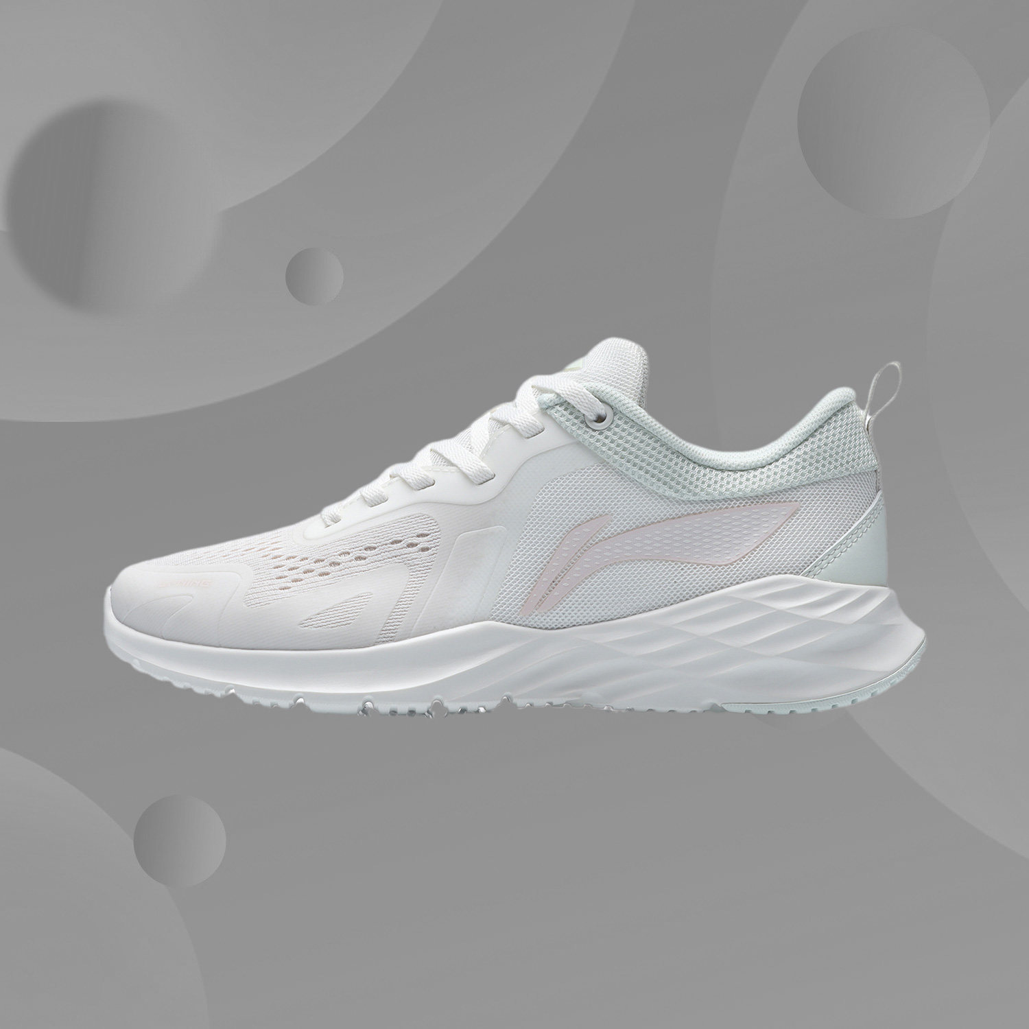 Li Ning Women Shoes 2021 Summer Shock Absorbing Running Shoes Mesh Cloth Breathable Sneakers Lovers Casual Shoes ARHR120