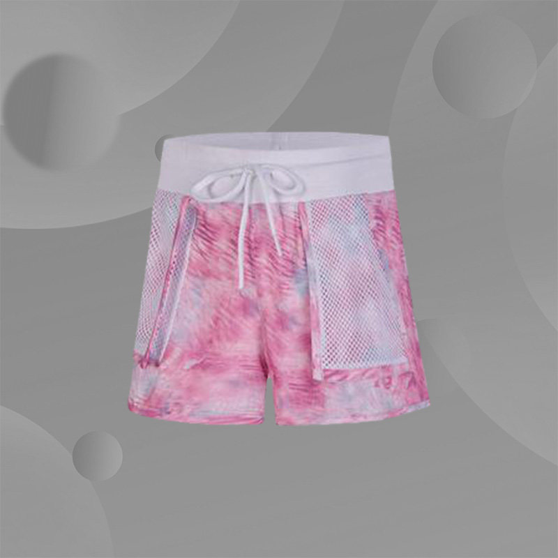 Li Ning Comfortable Light Trend Sports Fashion Women's Knitted Jacket Short Sleeve T-shirt Shorts AKSN072