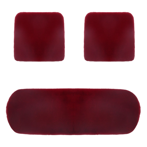 Зимнее плюшевое удерживающее тепло сиденье на четыре сезона, цельный комплект, увеличенная толщина, 3 предмета