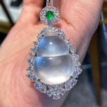 VISING jewelry national style natural glass quartz jade gourd Fulu pendant necklace gift comparable to jade
