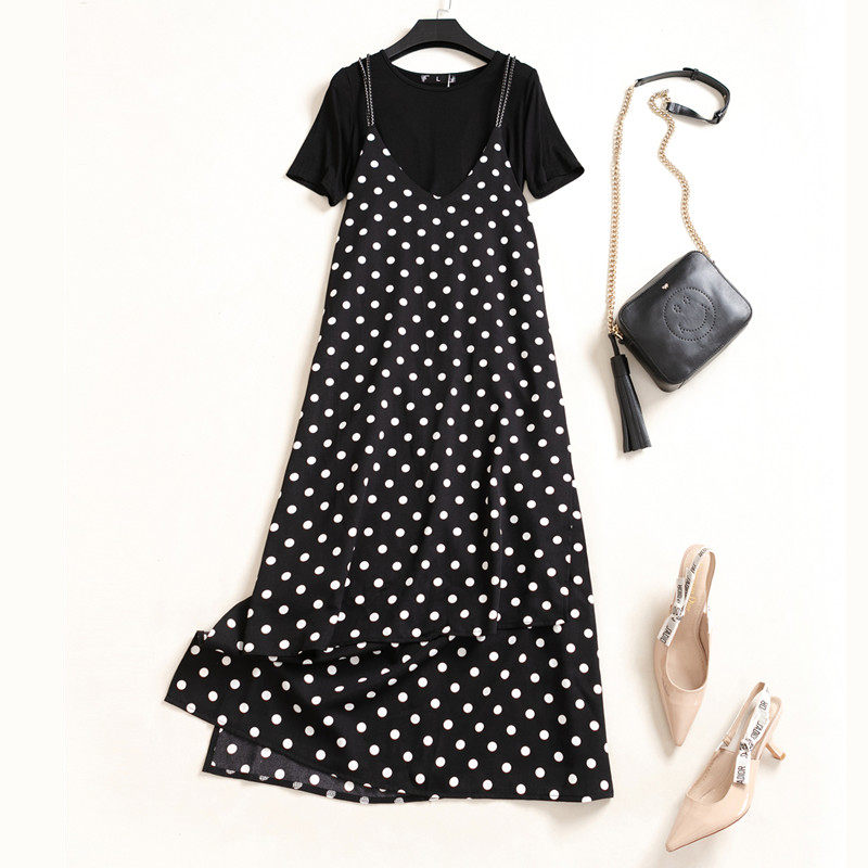 Salt can be sweet two sets of women Summer women's dress 2021 new suit teenage girl feel wearing a slimmer and thin ocean dress