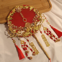 Tuan fan hot gold wedding bride Xiuhe wedding fan Chinese style ancient style Fan Fan Fan Fan diy material package finished product