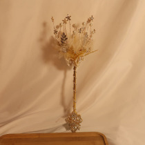Bride Holder Flower Crystal Scepter Bride Hand Flower Crystal Scepter diy Scepter Hand Wedding Stick