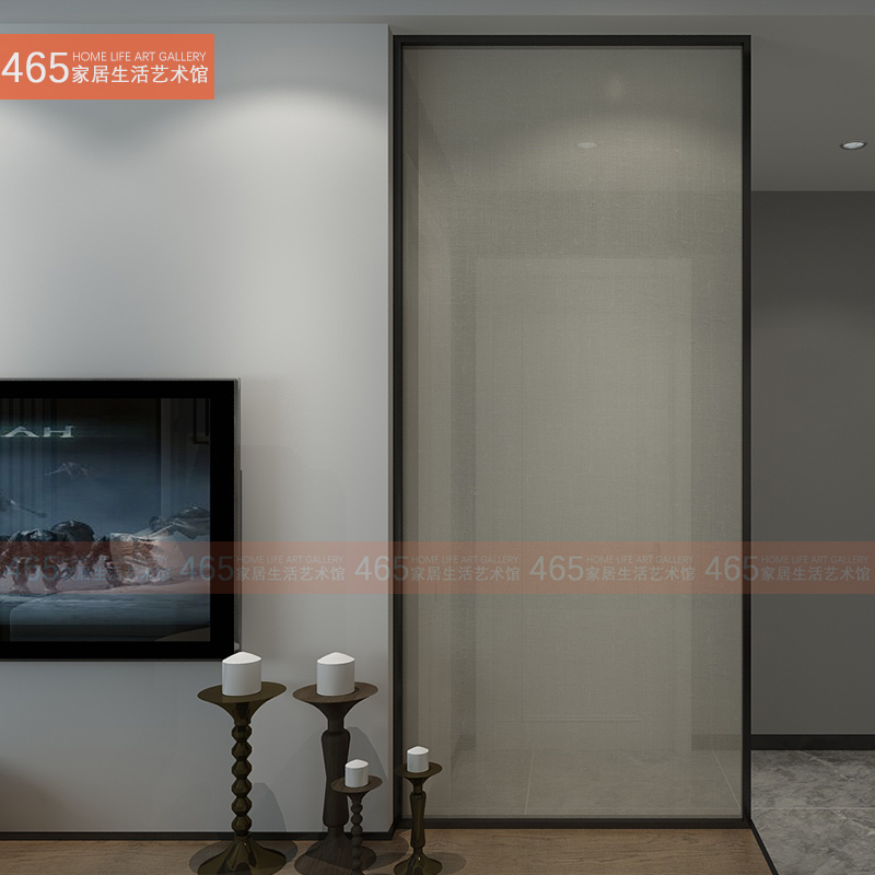 Customised Nordic Screen Art Glass Clip Silk Glass Clip Yarn Glass Genguan Partition Cross Linen Yarn