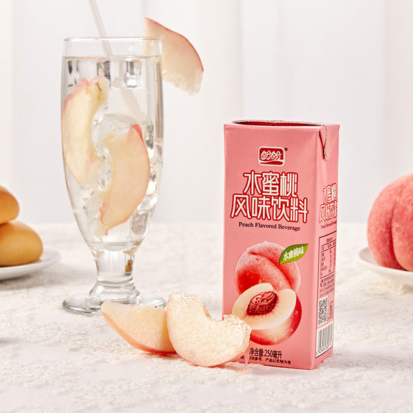 盼盼 水蜜桃味饮料 250ml*24整箱 天猫优惠券折后￥19.8包邮（￥22.8-3）柠檬味可选