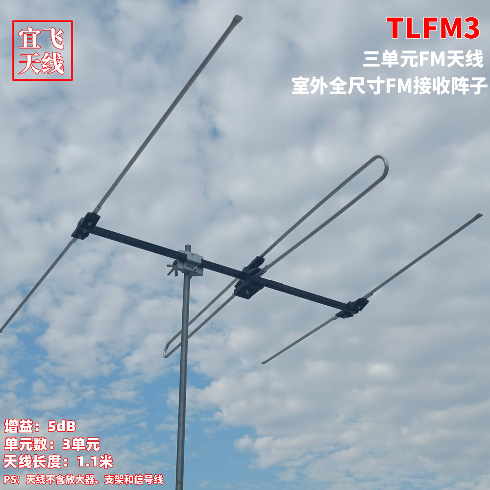 Ifly antenna TLPFM3 FM Antenna Aerial Aerial Desheng Directional Radio Outdoor Eight Wood Antenna-Taobao