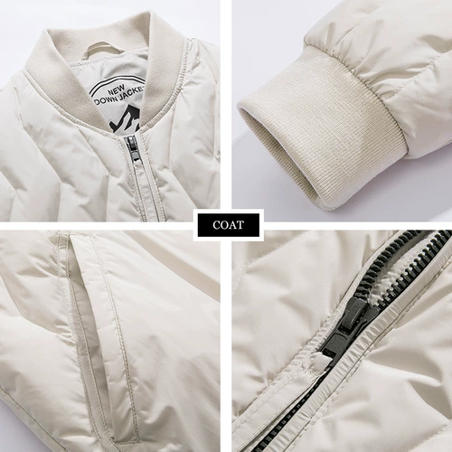 Пуховик, трендовая бейсбольная утепленная куртка для отдыха, коллекция 2022