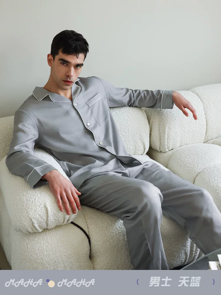 EnluoHome смесь хлопка Tencel шёлк женские пары пижама весна и осень помолвление свадебная домашняя одежда на длинный рукав