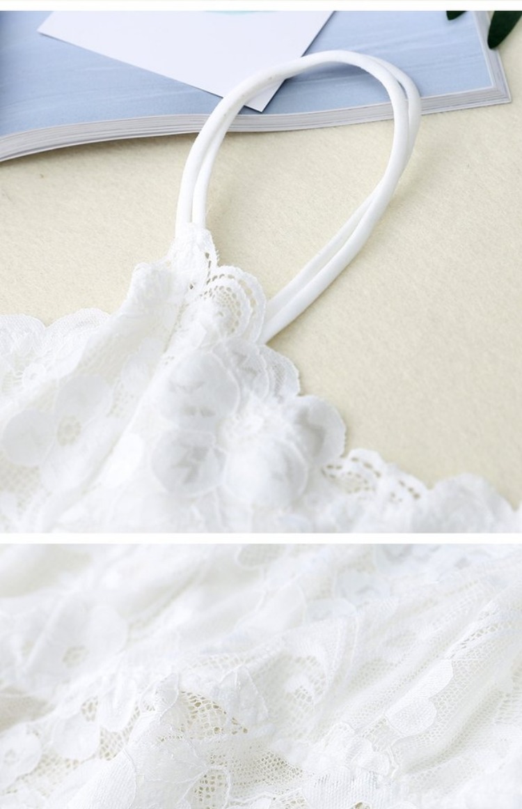 Mùa hè sling ống top trắng đoạn ngắn bên trong vẻ đẹp nữ trở lại quấn ngực đồ lót chống ánh sáng cơ sở sinh viên vest đồ lót áo lót