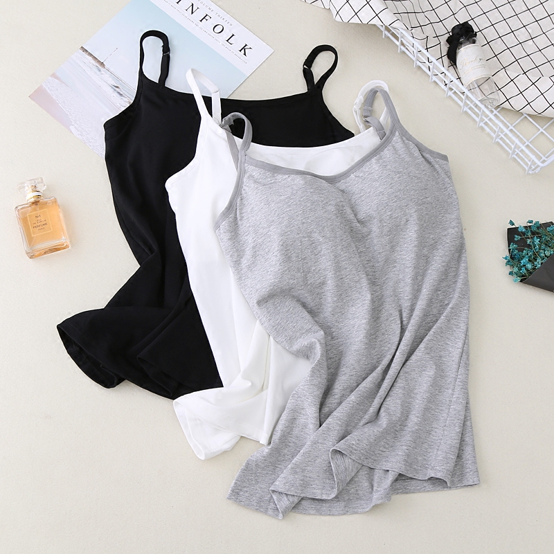 Sling camisole with chest pad tube top girl underwear high school students anti-lost women's bottoming shirt wrapped chest