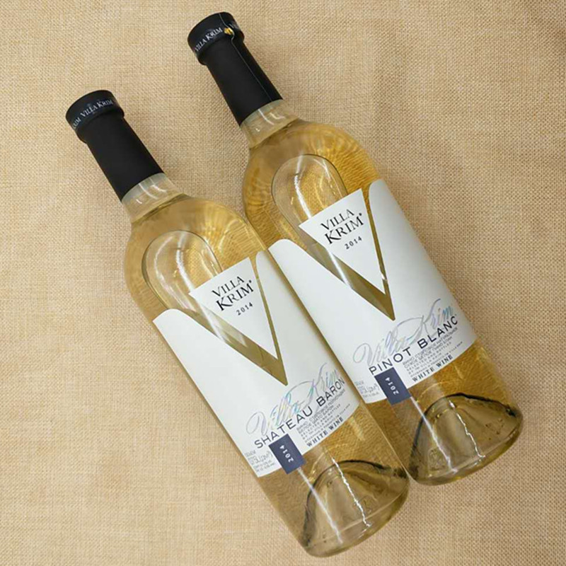 Russia imported original big V white wine non-red wine semi-sweet dry white 750ml