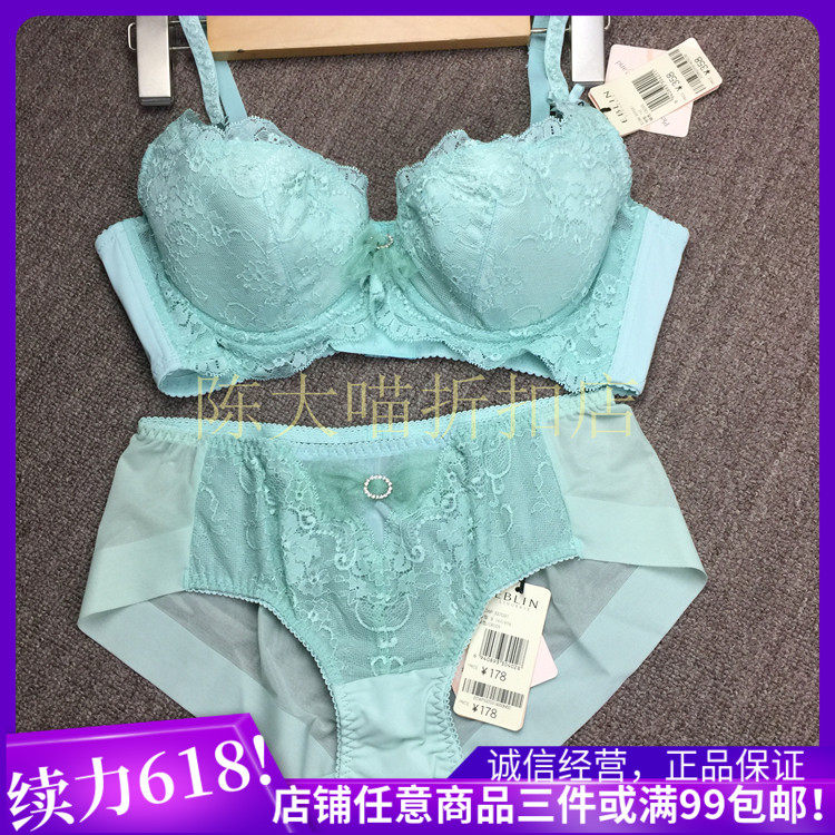 EBLIN Retro T39 Embroidered Lace Ladies Underwear Bra Set ECBR337031 ECWP337022