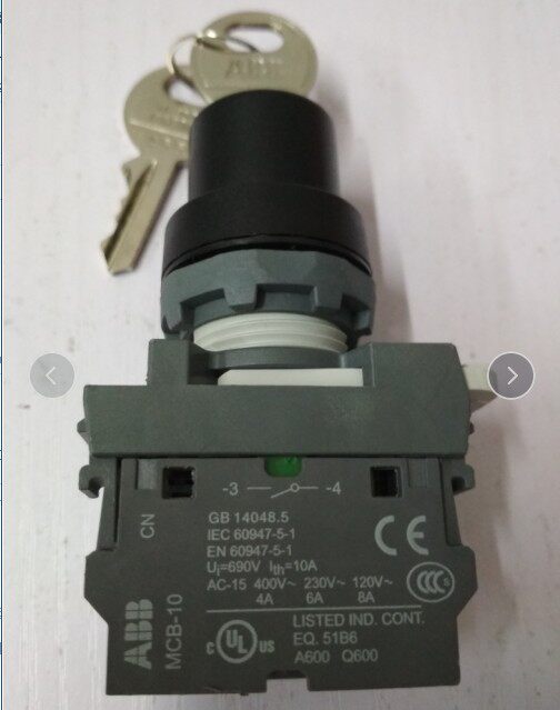 ABB MCB-10 -01 M2SSK1 M3SSK1 3 position 3 position 2 position 2 position self-locking self-healing key switch