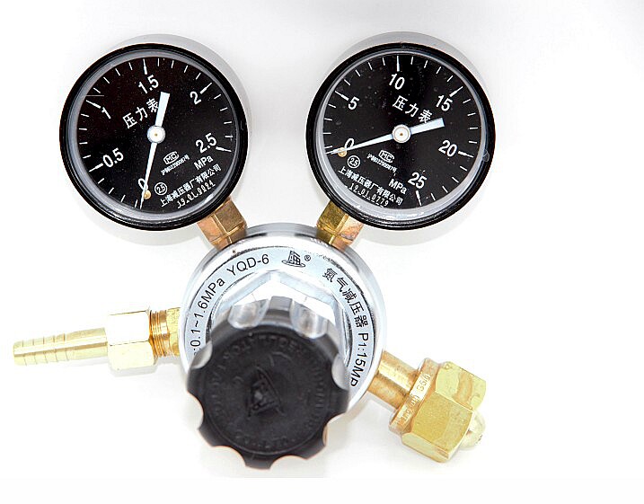 Shanghai pressure reducer factory co., ltd. YQD-6 25- 2 5MPA nitrogen pressure reducing valve pressure reducing valve
