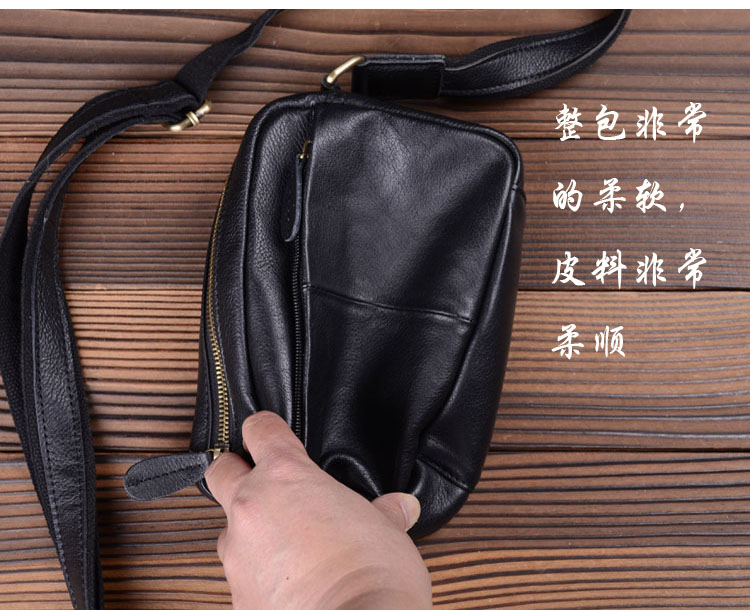 Xuan Ma Shi thủ công nam chính da túi da mini túi thường xuyên vai túi điện thoại di động túi chéo - Túi của con người túi xách coach