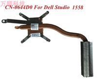 Dell Studio 1555 1558 radiator thermal conductive copper tube module Notebook fan 644d0