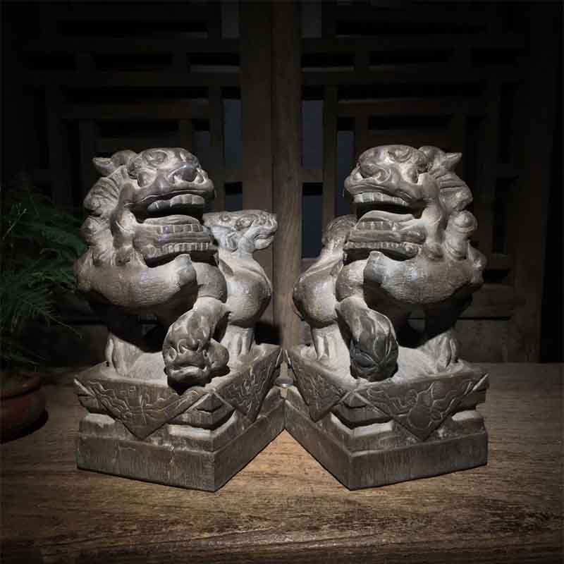 Antique Stone carved Shanxi Qingstone Dark Eight Fairy Oriental Watch Chinese Renaissance Central Chinese Collection