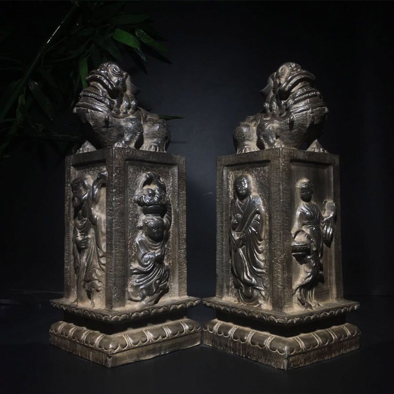 Antique Antique Antique Old Stone Carving Antique Antique Shanxi Qingji Lion Restore Cultural Establishment Play