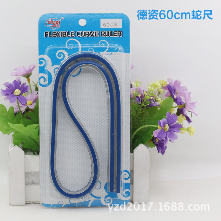 Snake-shaped ruler German-owned production 60CM bendable clothing ruler snake ruler plate-making ruler curve ruler chart soft ruler black technology