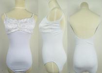 Ballet lace sling big back one-piece suit