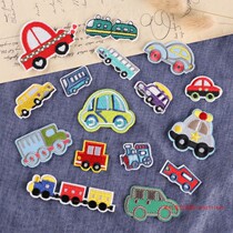 Cartoon animation embroidery children embroidery cars cloth patch ironing patch hole decorated manual DIY accessories