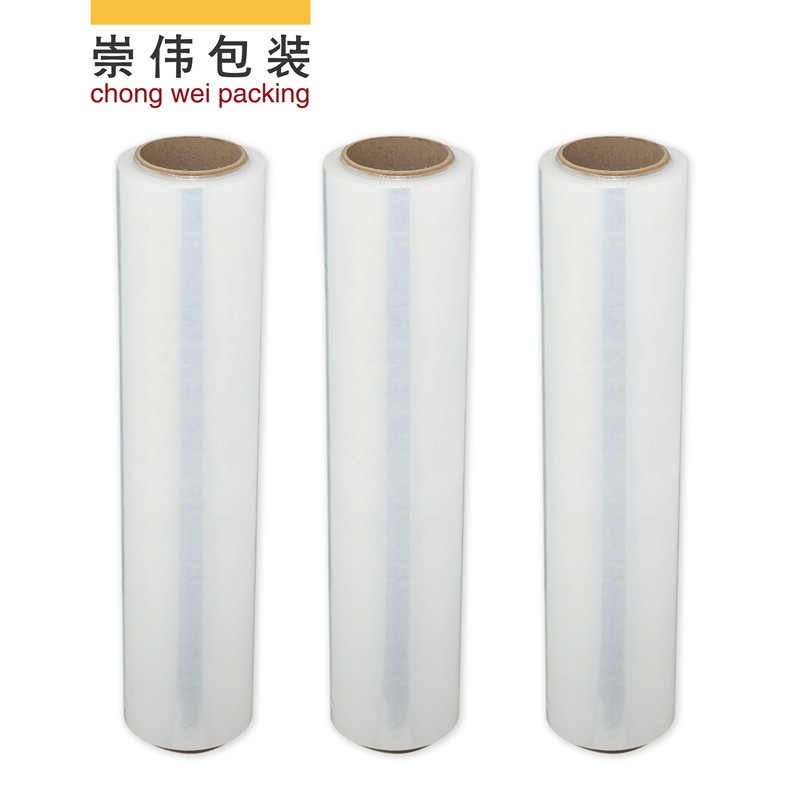 50cm transparent commercial plastic wrap film pe winding film baling film industrial plastic film logistics packaging stretch film