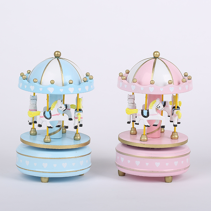Merry-go-round music box Music Box Music Box desktop ornaments wooden decorations creative birthday gift for girlfriend friends