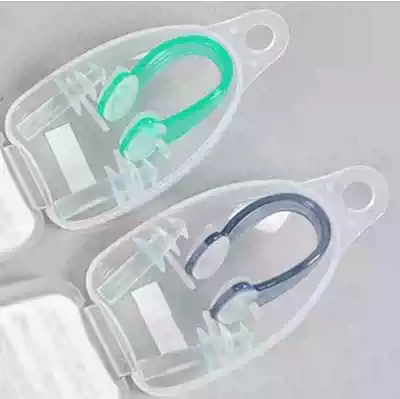 Adult children's high-end boxed waterproof nose clip earplugs portable anti-noise set Swimming and Diving supplies