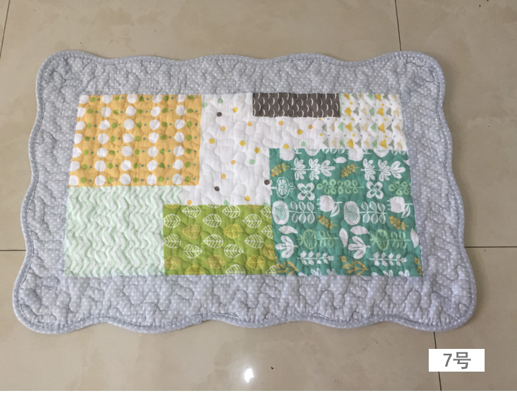 Thấm sàn vải cotton Thảm thảm không trơn trượt nhỏ vệ sinh hộ gia đình cửa phòng tắm máy tấm thảm chùi chân pad rửa Clip - Thảm sàn xốp trải sàn vân gỗ