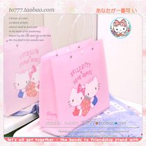 Walk with light] New cute gift bag storage bag with hand gift bag Japanese cartoon tote bag with Button