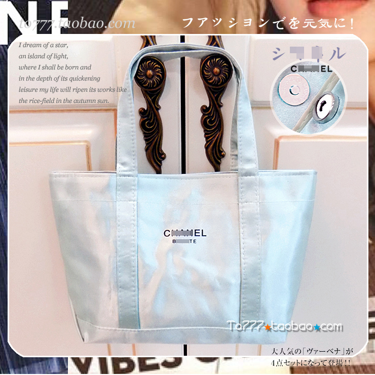 With Light Peer] Magazine Exhibit Package Exit Japan Lunch Bag Lunch Bag Day Single Hand Bag with magnetic buckle